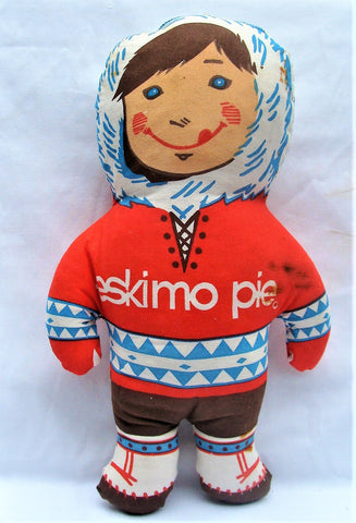1970s Eskimo Pie Soft Plush Advertising Doll Figure Character