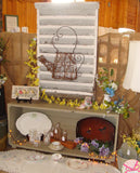 Vintage Primitive Wood Barn Attic Air Vent Shabby Architectural Salvage Chippy