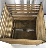 Primitive Wood 12 Dz Egg Crate Carrier Box Original Hand Made w/Sticks Folk Art - Cabin Fever Purveyors