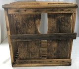 Primitive Wood 12 Dz Egg Crate Carrier Box Original Hand Made w/Sticks Folk Art - Cabin Fever Purveyors
