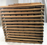 Primitive Wood 12 Dz Egg Crate Carrier Box Original Hand Made w/Sticks Folk Art - Cabin Fever Purveyors