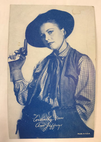 Vintage Arcade Exhibit Vending Photo Card Postcards Western Actress Ann Jeffreys - Cabin Fever Purveyors