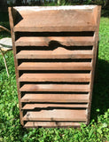 Vintage Primitive Wood Barn Attic Air Vent Shabby Architectural Salvage Chippy