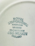 Royal Staffordshire J & G Meakin American Legend 7" Ironstone England 7 Plates - Cabin Fever Purveyors