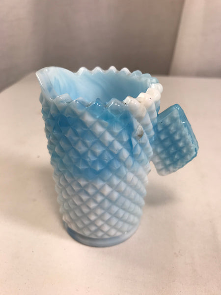 Vintage Hazel Atlas Ribbed Milk Glass Creamer Pitcher