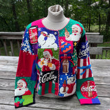 #US-110 Michael Simon Christmas Coca-Cola Ugly Sweater 1999 Medium