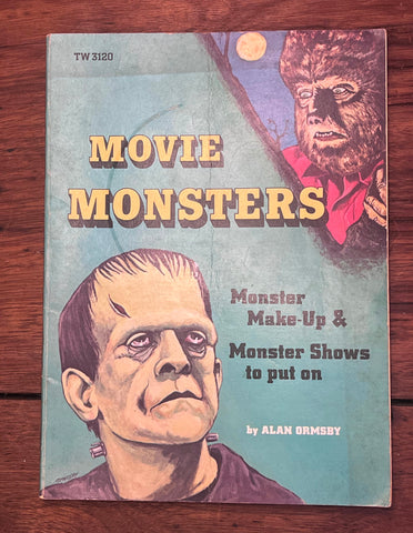 Movie Monsters by Alan Ormsby 1975 Scholastic PB Make-up Horror Shows 1st