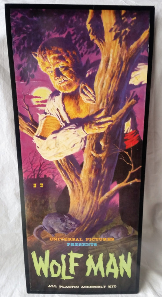 Reprinted Universal Pictures Wolf Man Model Advertising Poster NOS Monster