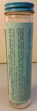 Vintage Glass Alka Seltzer Bottle Mint Bright Paper Label Tin Top Lid No UPC