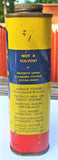 Vintage 8 oz Metal Miracle Power Motor Protection Tin Advertising Can Colorful