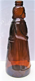 VTG Large Size 11" Tall 32 oz Mrs Butterworth's Glass Syrup Brown Bottle No Cap