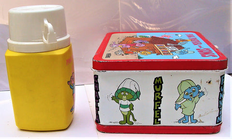 VTG 1984 Pink Panther & Sons Metal Lunchbox & Thermos Panky Pinky Murfel  Chatta