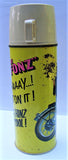 Vintage 9 1/2" Tall The Fonz Yellow Thermos AAAAAY....! Happy Days Henry Winkler