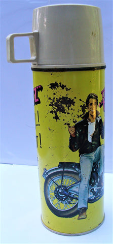 1973 King-Seeley Happy Days The Fonz 9.5″ Metal Thermos with Paper