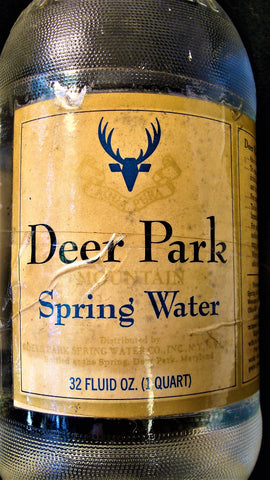 VTG NOS Unopened Deer Park Spring Water Bottle Quart Maryland Md Hard 2 Find HTF