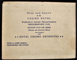 VTG Casino Royal Chinese Restaurant Souvenir Washington DC Sailor & Date Photo