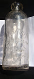 Antique Hutchinson Clay City M.W.Co. Mineral Water Bottle Zanesville Ohio Tinted