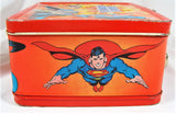 VTG 1983 DC Comics Super Powers Aladdin Metal Lunchbox & Thermos Superman Batman