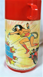 VTG 1983 DC Comics Super Powers Aladdin Metal Lunchbox & Thermos Superman Batman