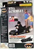 1989 Ralston Batman Empty Cereal Box Win a Batmobile You Can Drive Folded Flat