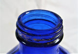 Vintage Cobalt Blue Large Phillips Milk Magnesia 24 oz Bottle Great Metal Cap