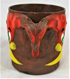 Vtg Woody Woodpecker Plastic Figural Cup Bright Colorful F&F Mold Dayton Ohio