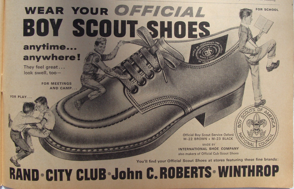 1962 Vintage Official Boy Scout Shoes Print Ad - Cabin Fever Purveyors