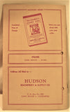 Vintage 1953 The Hudson Machinery & Supply Co Catalog Thrasher And Mill Supplies