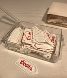 50 Coors Beer Advertising Plastic Paper Clip Book Page Marker NIB Office Supply