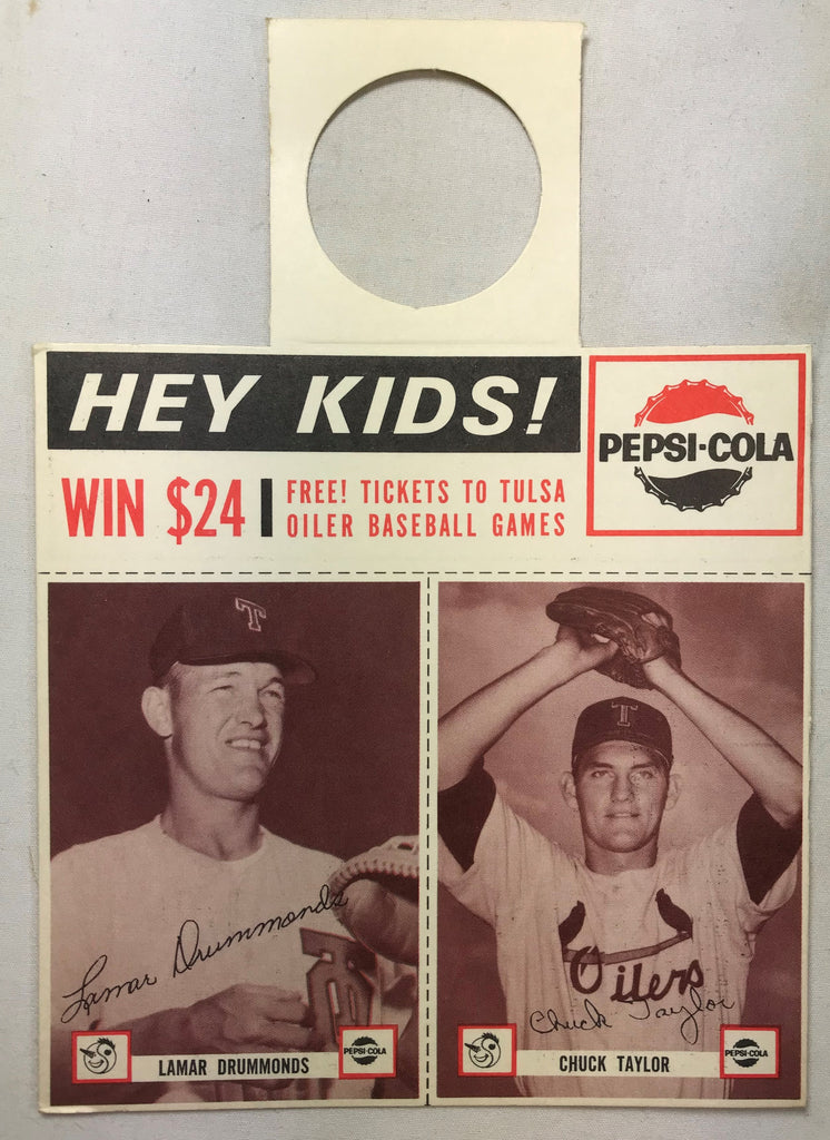 1963 Pepsi-Cola Tulsa Oilers Minor Baseball Team Lamar Drummonds Chuck Taylor - Cabin Fever Purveyors