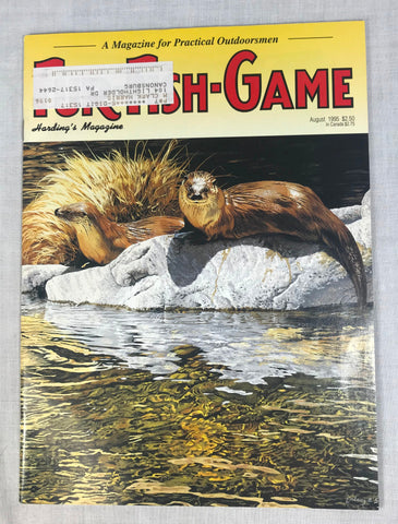 Vtg Fur Fish Game Magazine August 1995 Outdoorsmen Hunting Trapping Man Cave