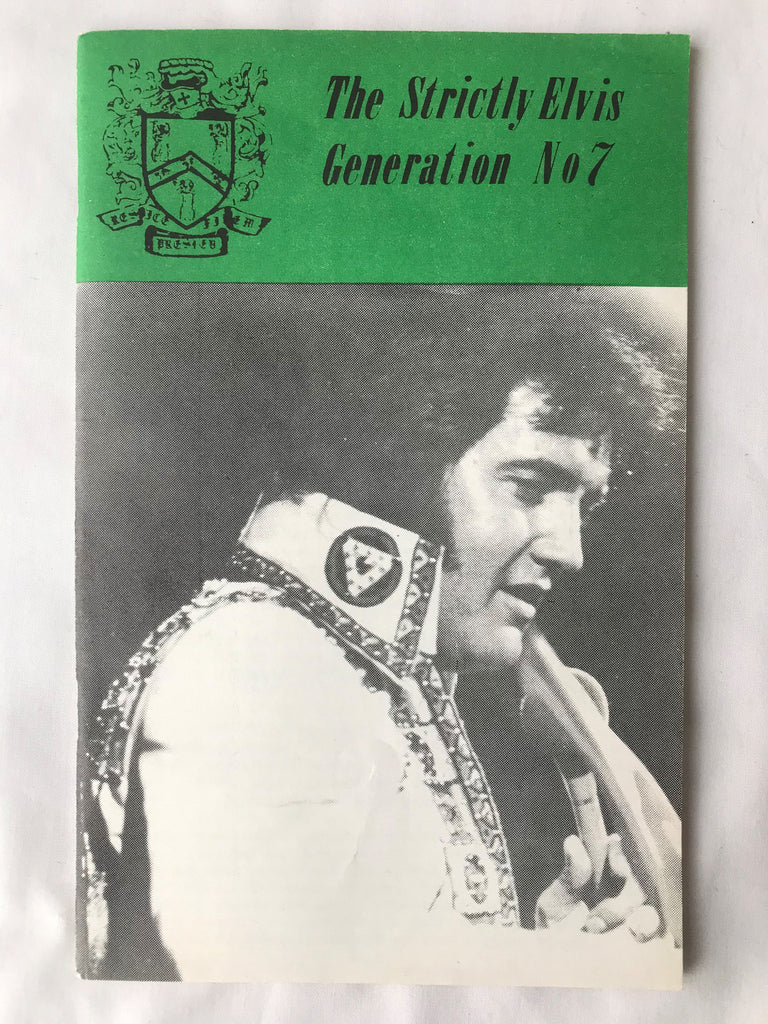 Vintage The Strictly Elvis Generation Magazine #7 May 1976 Fan Club Newsletter - Cabin Fever Purveyors