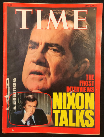 TIME Magazine May 9 1977 Frost Interviews Richard Nixon VG Condition - Cabin Fever Purveyors