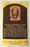 Vintage Autograph HOF Baseball Player RALPH KINER Yellow Plaque PostCard PC - Cabin Fever Purveyors