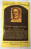 VTG Autograph HOF Baseball Player BUCK WALTER LEONARD Yellow Plaque PostCard PC - Cabin Fever Purveyors