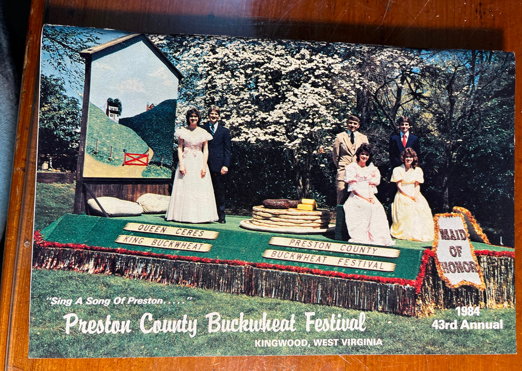 Vtg Preston County Buckwheat Festival WV Program Booklet Photos Kingwood 1984