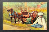Antique Dog Cart with Boy Quebec Canda Series Old Fashioned Transport Unposted