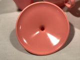 Vintage Lot of 7 pieces Boonetonware Pink Cups Sugar w/ Lid Creamer EUC Melmac - Cabin Fever Purveyors