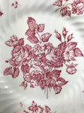 Vintage Devon Sprays by Johnson Brothers 10" Dinner Plate Pink Flowers England - Cabin Fever Purveyors