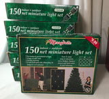 150 Christmas Net Light Set Clear Steady Burning 6' x 4' New Tested - Cabin Fever Purveyors