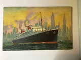 SS Manhattan U.S. Ger. Sea Post 1934 United States Lines - Cabin Fever Purveyors