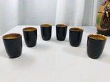 Moriyama Decanter w/ 6 Cups Brown Jug Monk Made in Japan MIJ - Cabin Fever Purveyors